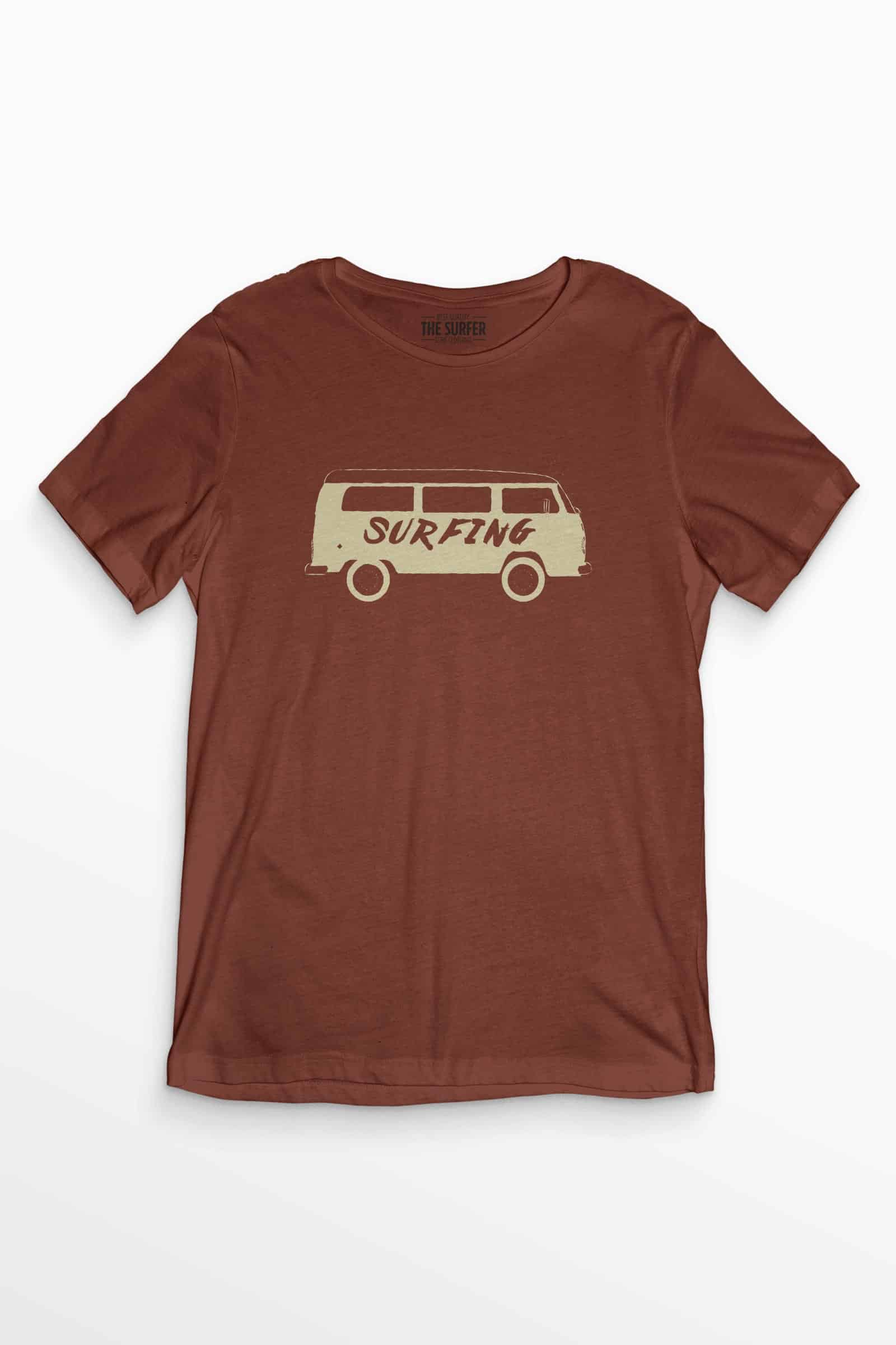 Surfing Rust Cotton Tee - Ảnh 3